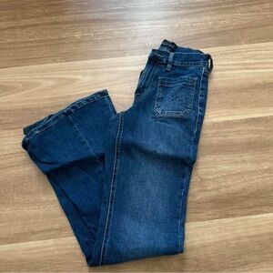 Aeropostale High Rise Flare Blue Jeans